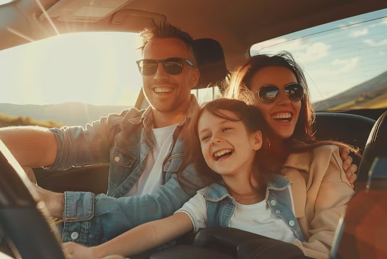Familia seguro de movilidad